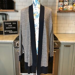 Lou & Grey | Blue and Grey Open Cardigan
